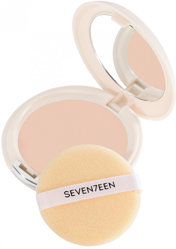 Компактная шелковая пудра «Natural Silky Compact Powder», оттенок 02 Натуральный | SEVEN7EEN