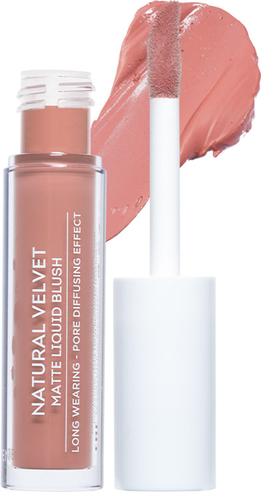 Румяна для лица матовые «Natural Velvet Matte Liquid Blush», оттенок 02 Теплый натуральный | SEVEN7EEN