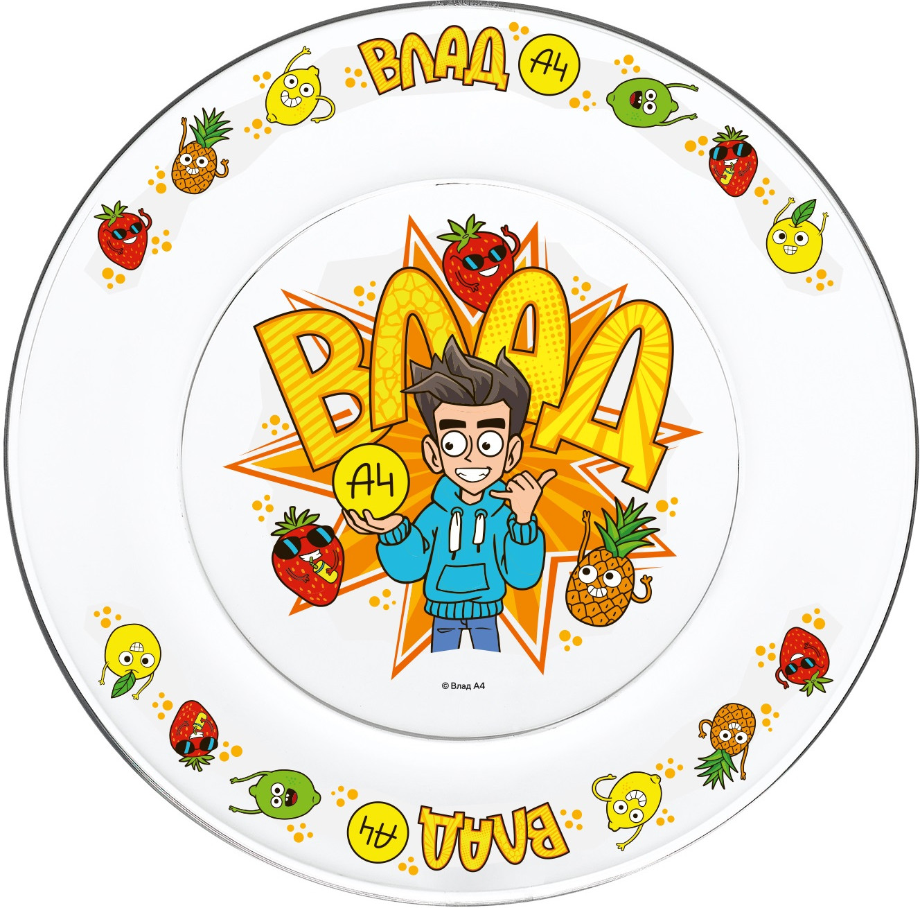 Тарелка «Влад А4. Веселые фрукты» | Влад А4 | ND Play
