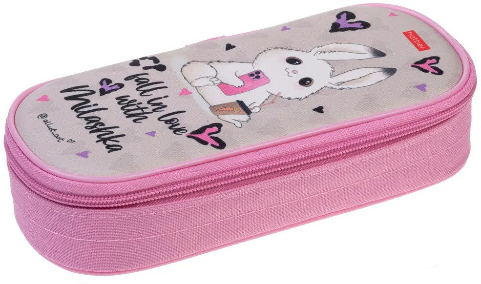 Пенал каркасный на молнии | Милашка | Hatber