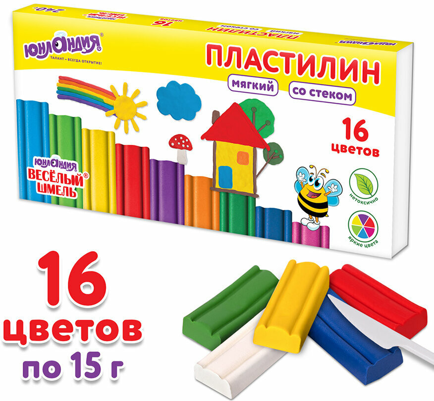 Пластилин мягкий | Веселый шмель | Юнландия