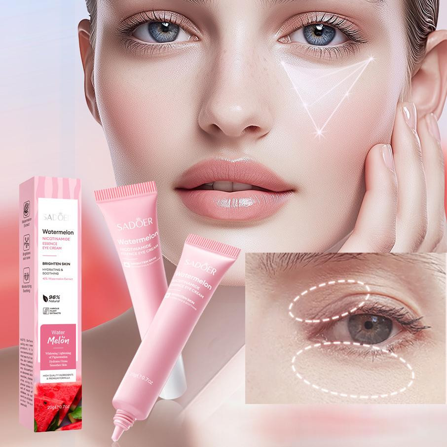 Крем для кожи вокруг глаз с экстрактом арбуза и ниацинамидом «Watermelon Eye Cream» | SADOER