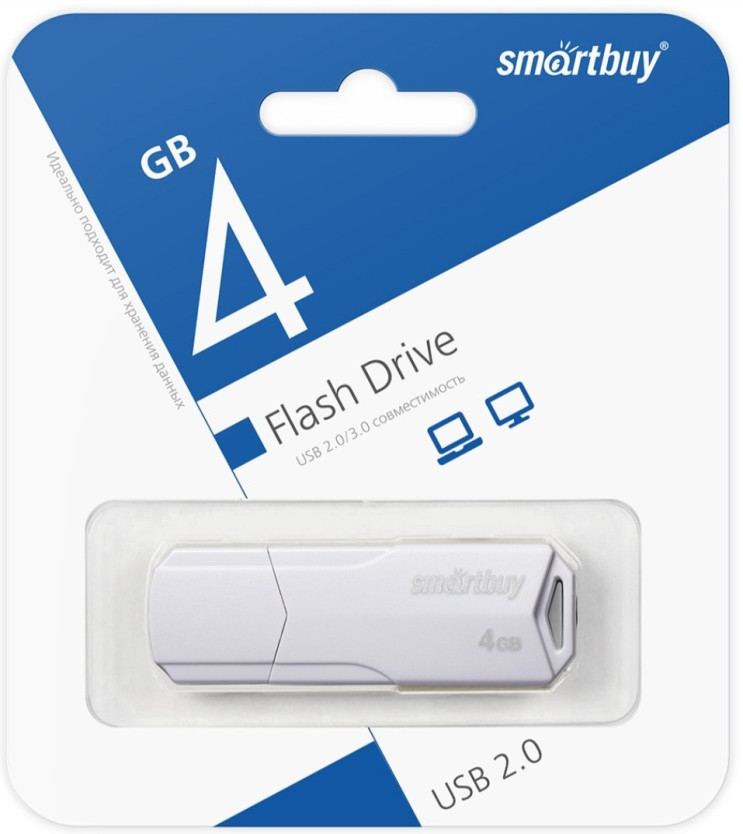 USB Flash-карта SB4GBCLU-W 4 Гб | Smartbuy