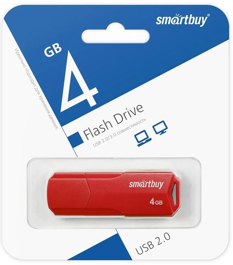 USB Flash-карта SB4GBCLU-R 4 Гб | Smartbuy