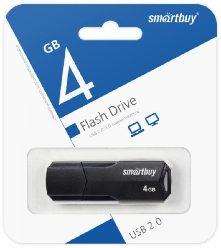 USB Flash-карта SB4GBCLU-K 4 Гб | Smartbuy