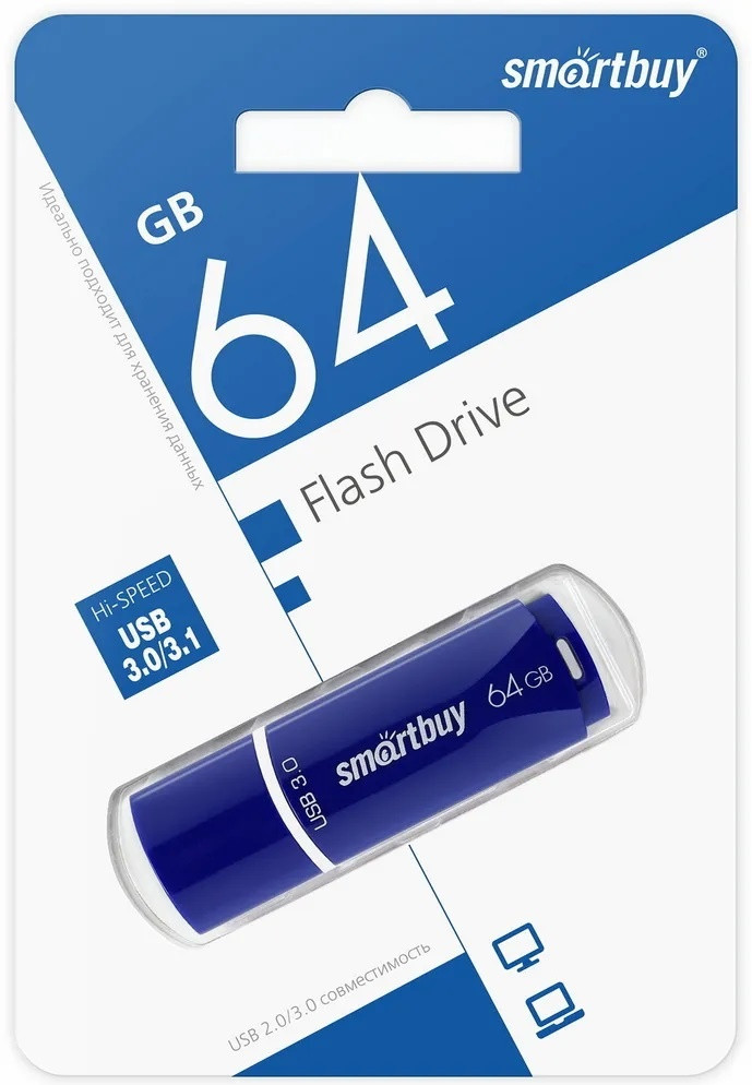 USB Flash-карта SB64GBCRW-Bl 64 Гб | Smartbuy