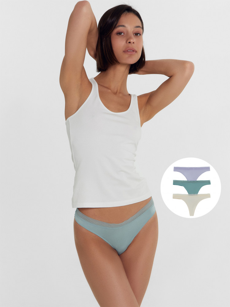 Трусы-стринг женские комплект | Mark Formelle