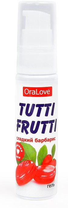 Гель-смазка со вкусом барбариса «Tutti-frutti» | Биоритм
