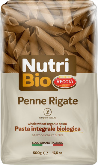 Макароны органические цельнозерновые «Перья. Penne Rigate Bio Integrale»