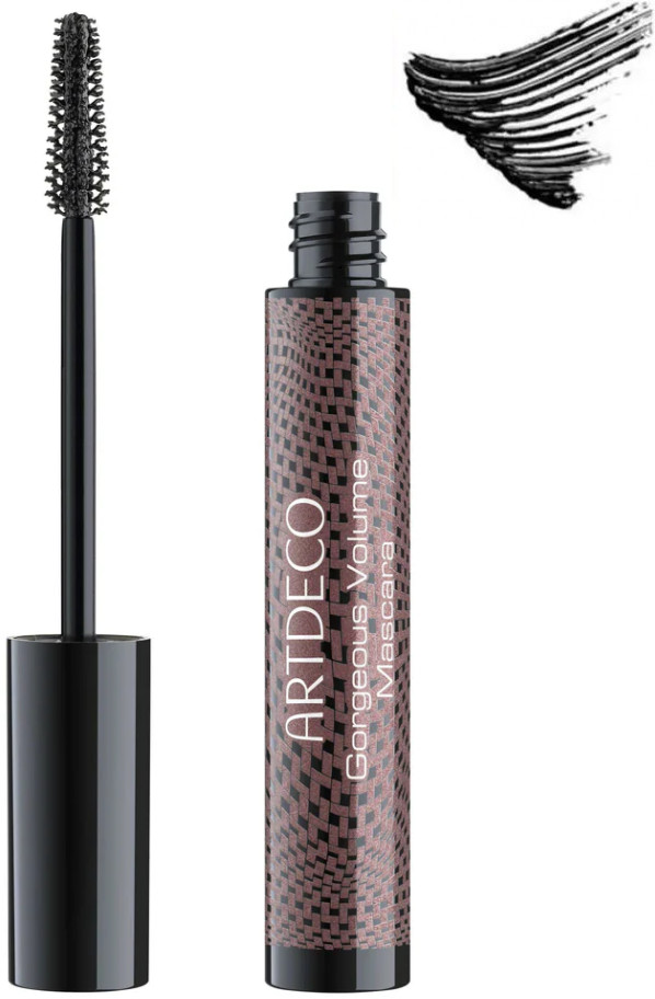 Тушь для ресниц с инновационной щеточкой для мгновенного объема «Gorgeous Volume Mascara», оттенок 1 Черный | Artdeco