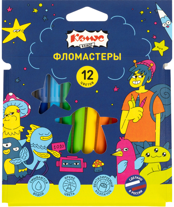 Фломастеры «Максики» | Товары для учебы Максики | Комус Класс