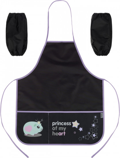 Фартук для уроков труда и рисования с нарукавниками и карманами «Princess»