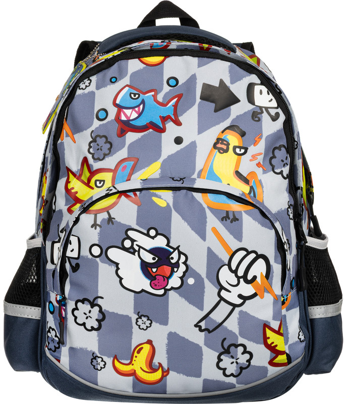 Рюкзак школьный ортопедический «Стикеры» | Комус Класс