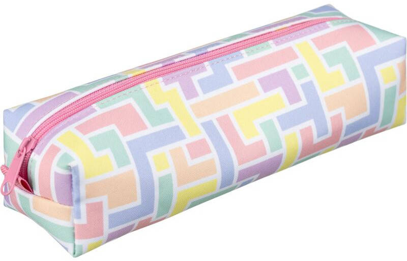 Пенал-косметичка односекционный «Tetris пастель» | Товары для учебы Tetris | Комус Класс