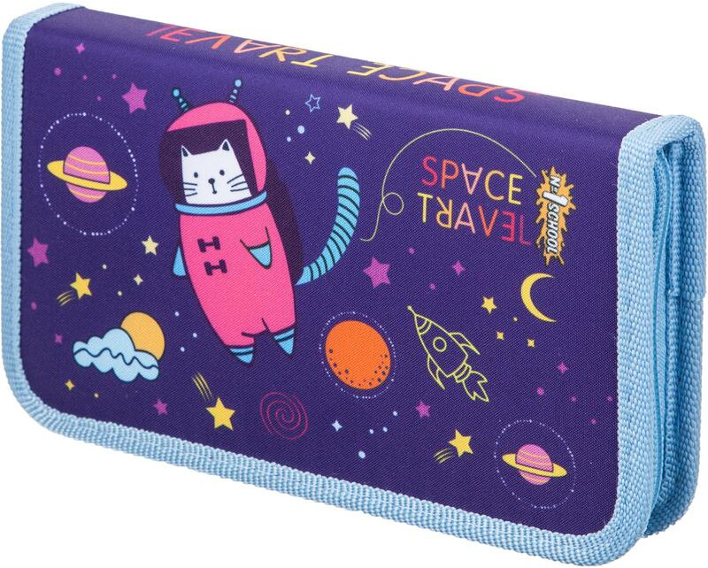 Пенал односекционный «Кот-космонавт» | Кот-космонавт | Комус Класс