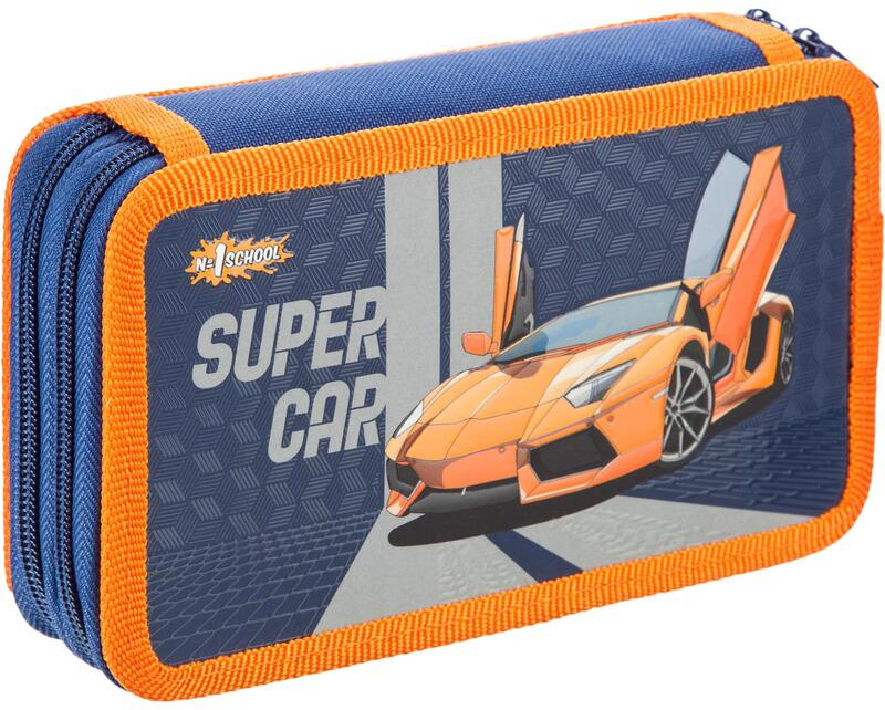 Пенал двухсекционный «Super car» | Товары для учебы Super Car | Комус Класс