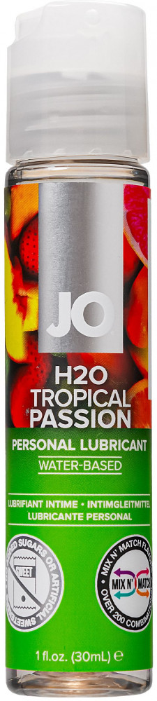 Лубрикант на водной основе с ароматом тропических фруктов «Flavored Tropical Passion» | System JO
