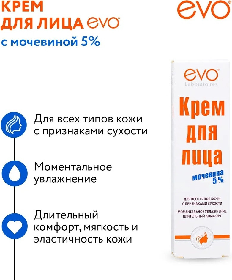 Крем для лица «Мочевина 5%» | EVO laboratoires