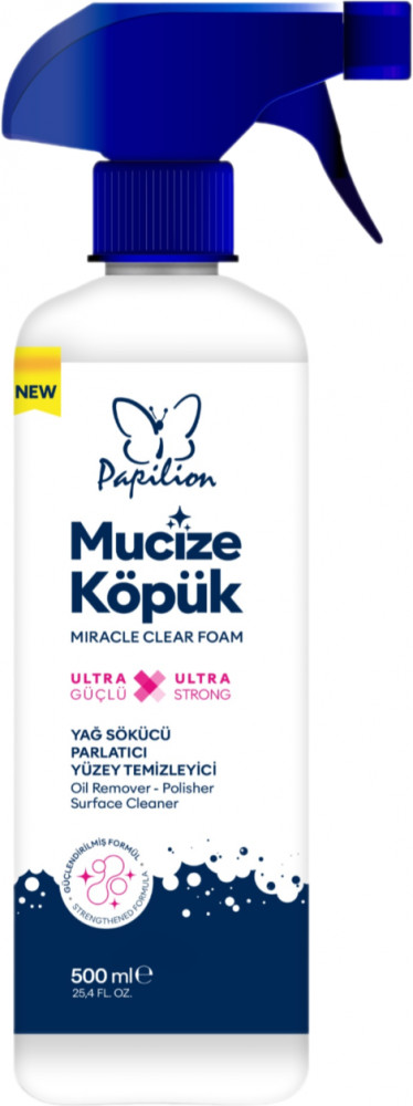 Пена для очистки стекол, зеркальных и полированный поверхностей «Miracle Clear» | Papilion