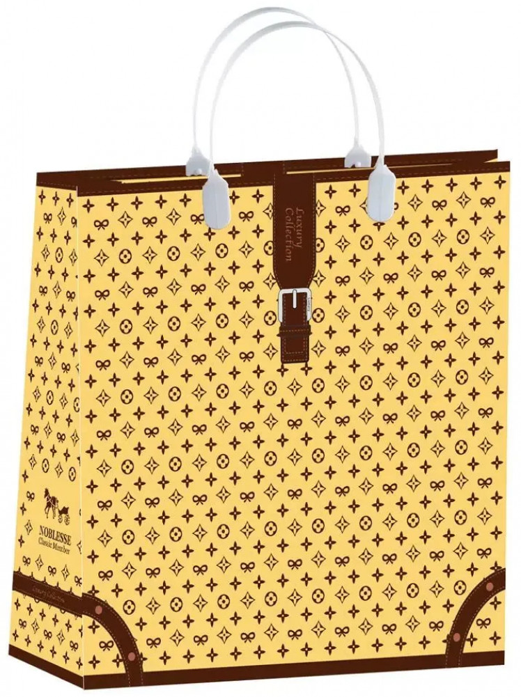 Сумка декоративная «Клетка коричневая» | Белло