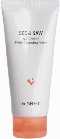 Пенка для жирной кожи лица «See & Saw A.C Control Deep Cleansing Foam»
