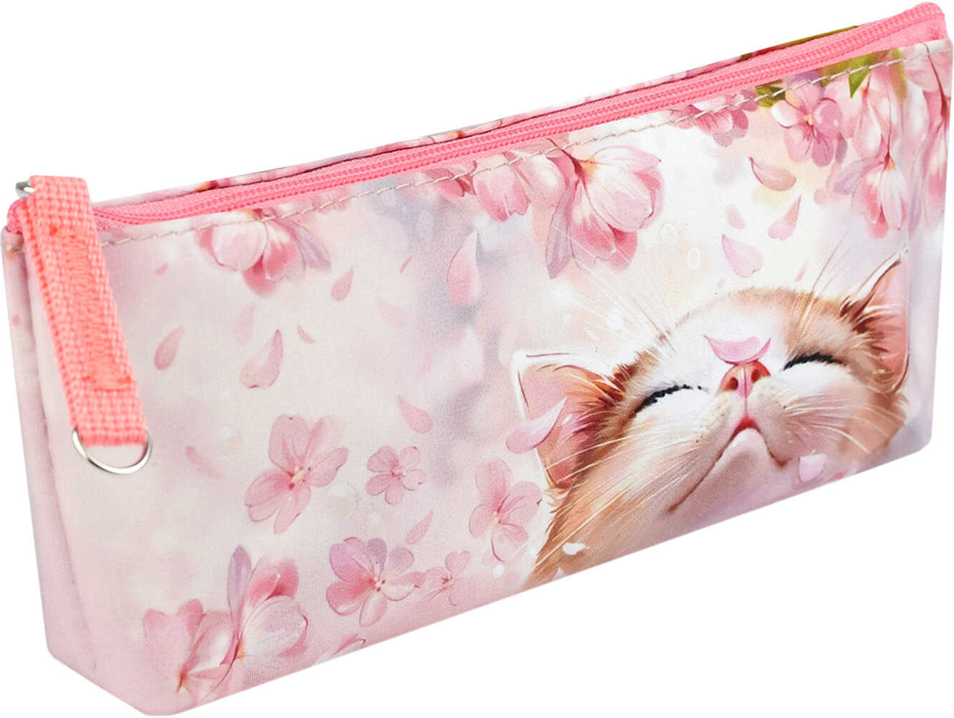 Пенал школьный «Цветочный кот» | Лучезарный кот | Феникс +