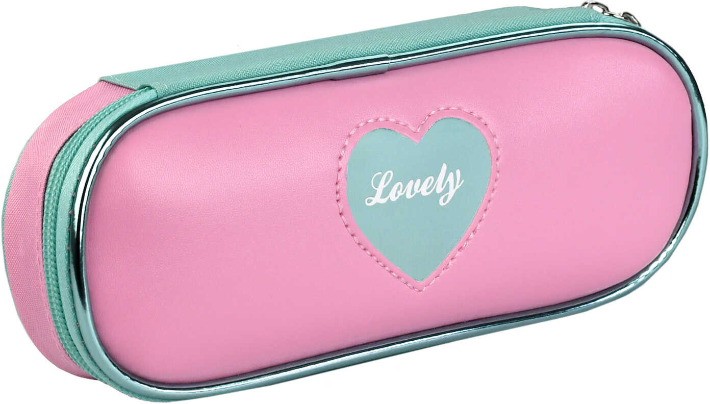 Пенал школьный «Сердечко на розовом» | Феникс +