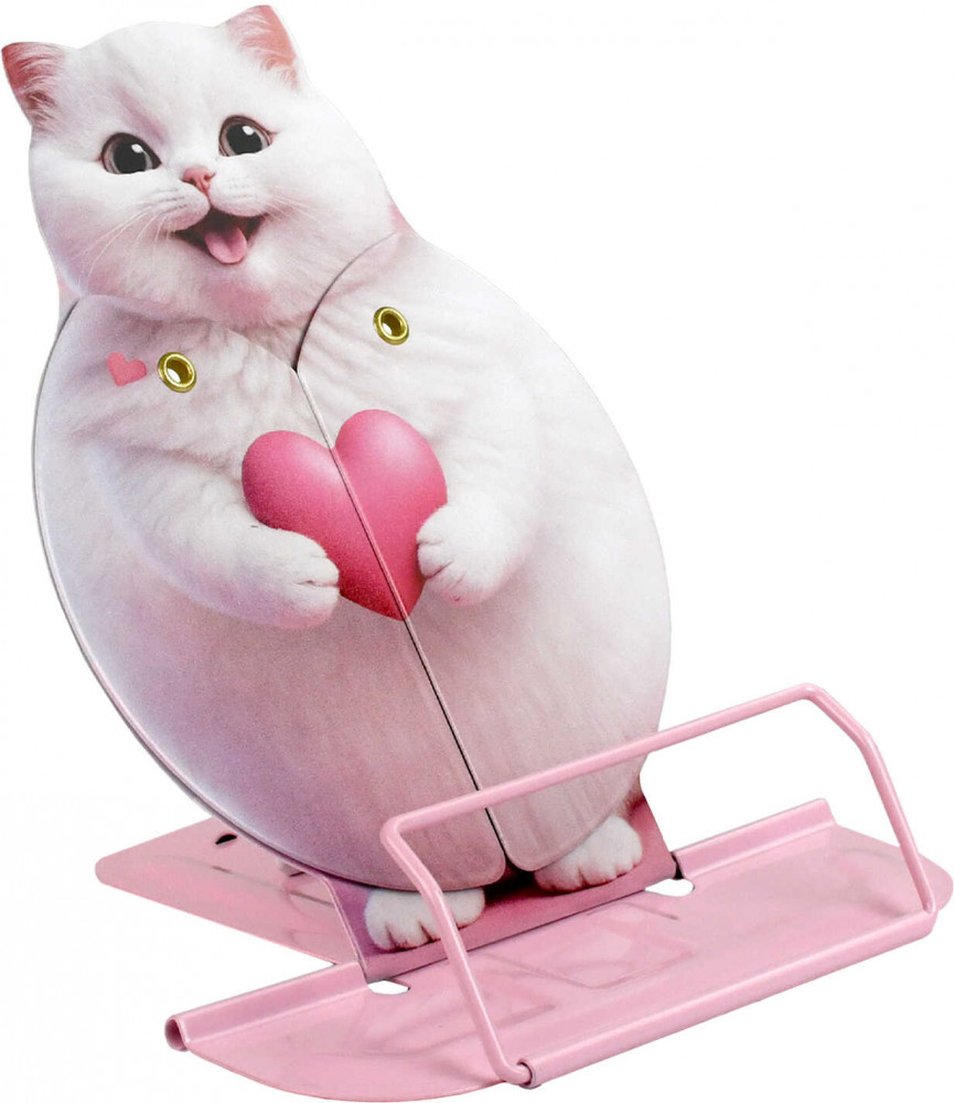 Подставка для книг раздвижная «Котенок с сердечком» | Феникс +