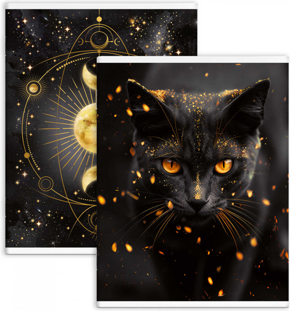 Тетрадь-перевертыш «Кот-маг» | Феникс +