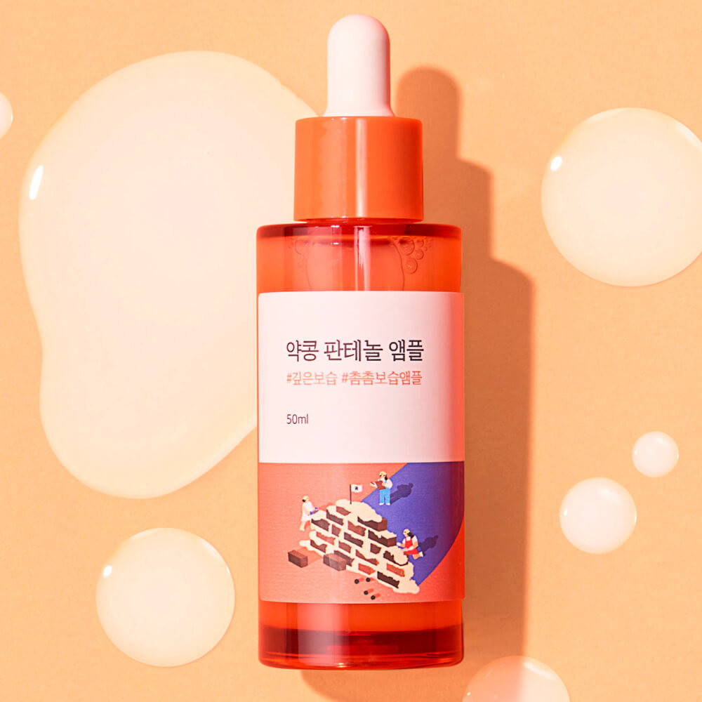 Ампула для лица с чёрной соей и пантенолом барьерная «Soybean Panthenol Ampoule» | Round Lab