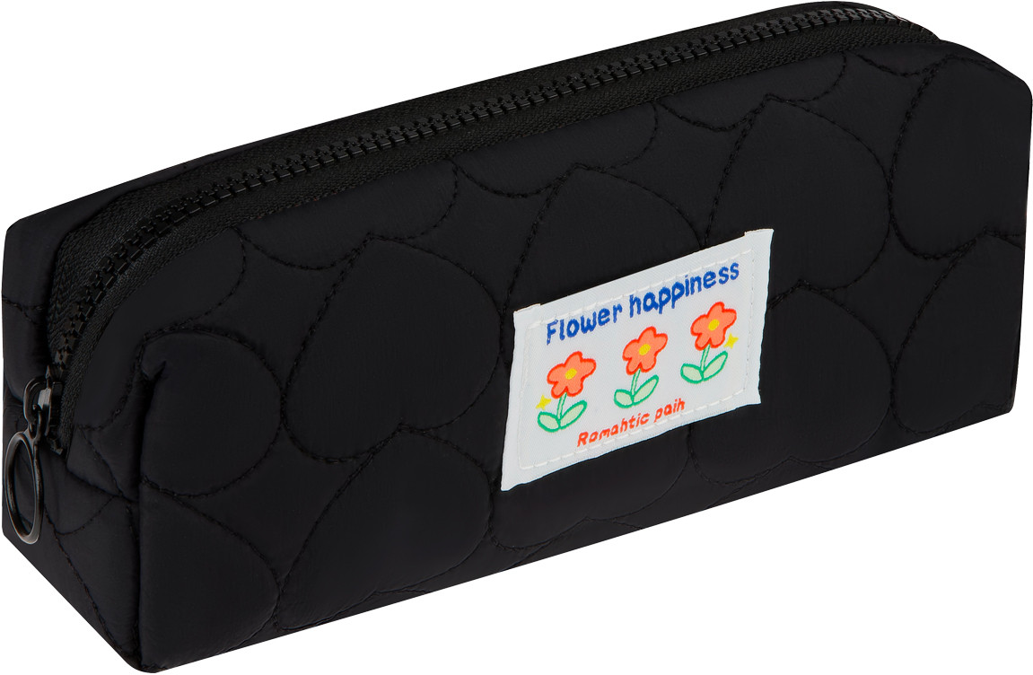 Пенал-косметичка «Flowers on black» | ArtSpace