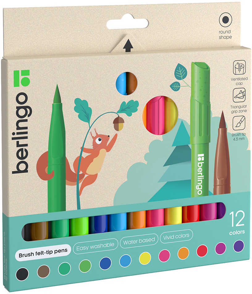 Набор фломастеров «Brush» | Berlingo