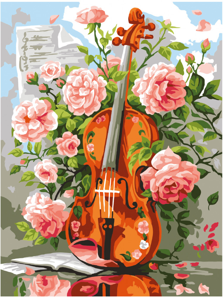 Картина по номерам «Скрипка» | Три совы