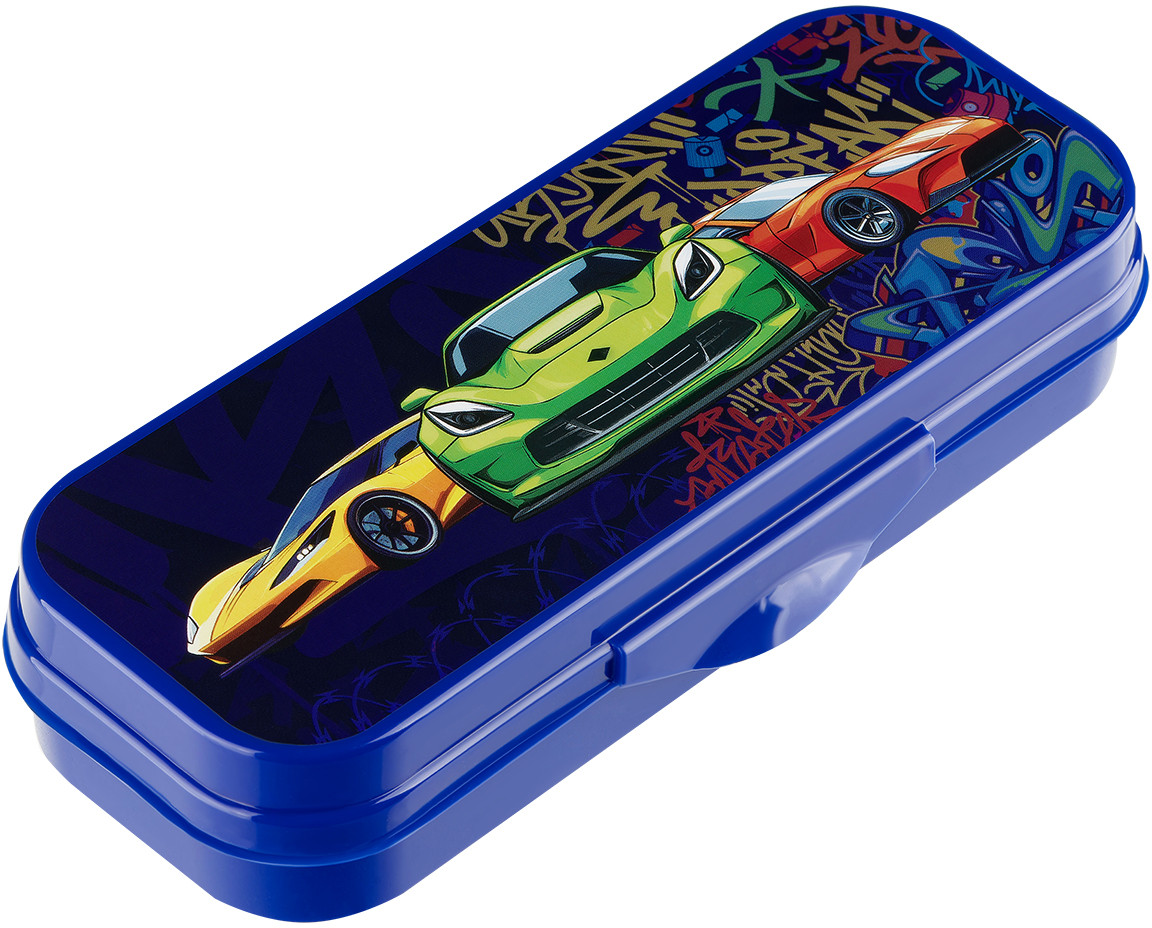Пенал-футляр школьный | Машинки | Стамм