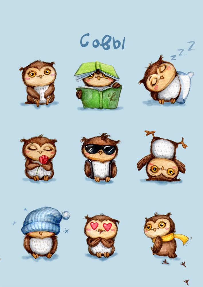 Блокнот. Совы | Блокноты. Совы Инги Пальцер