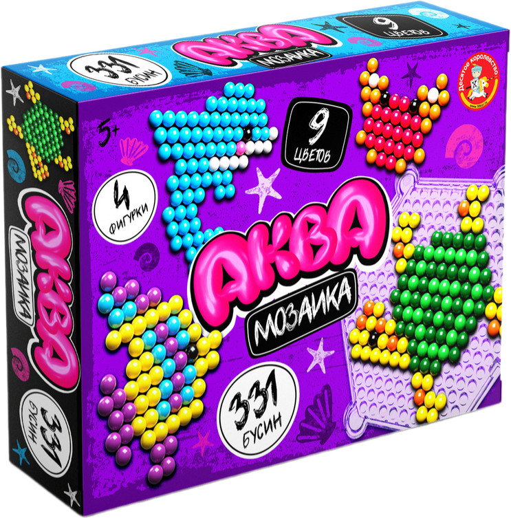 Аквамозаика для детей развивающая «Подводный мир» | Десятое королевство