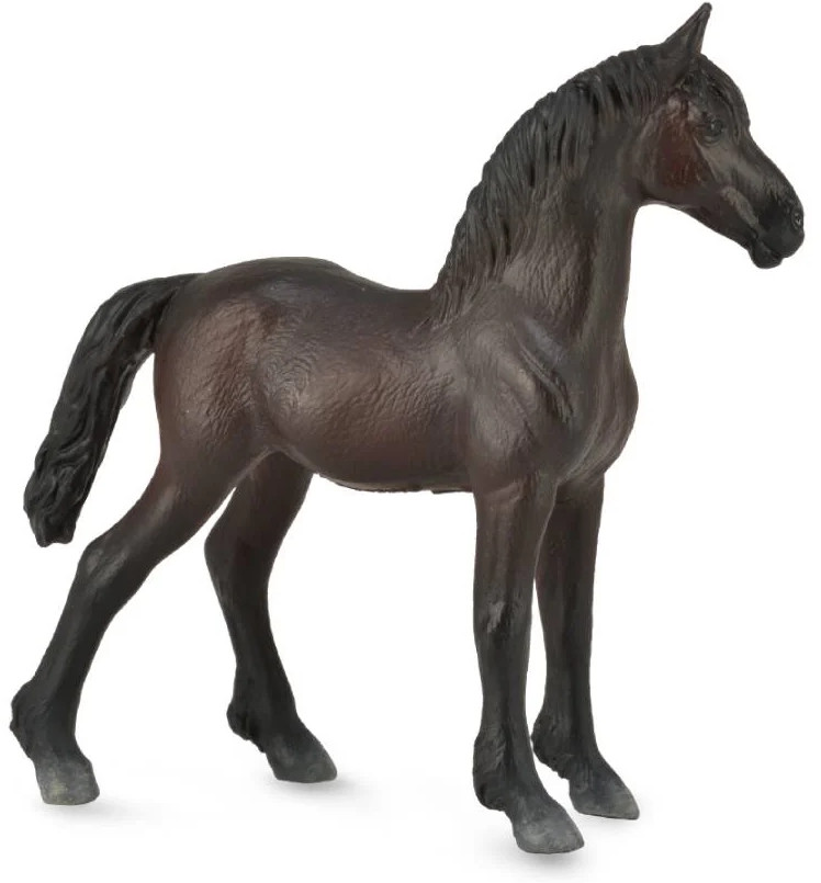 Фигурка «Жеребёнок Фризской лошади чёрный» | Collecta
