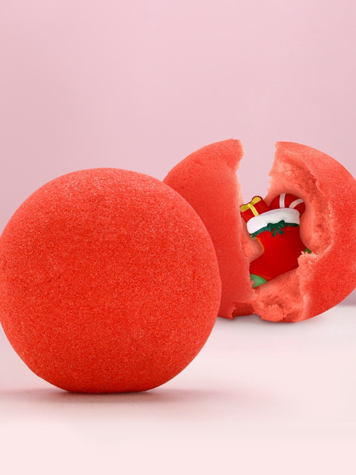 Бомбочка для ванны с игрушкой внутри «Новогодний носок» | Чистое счастье