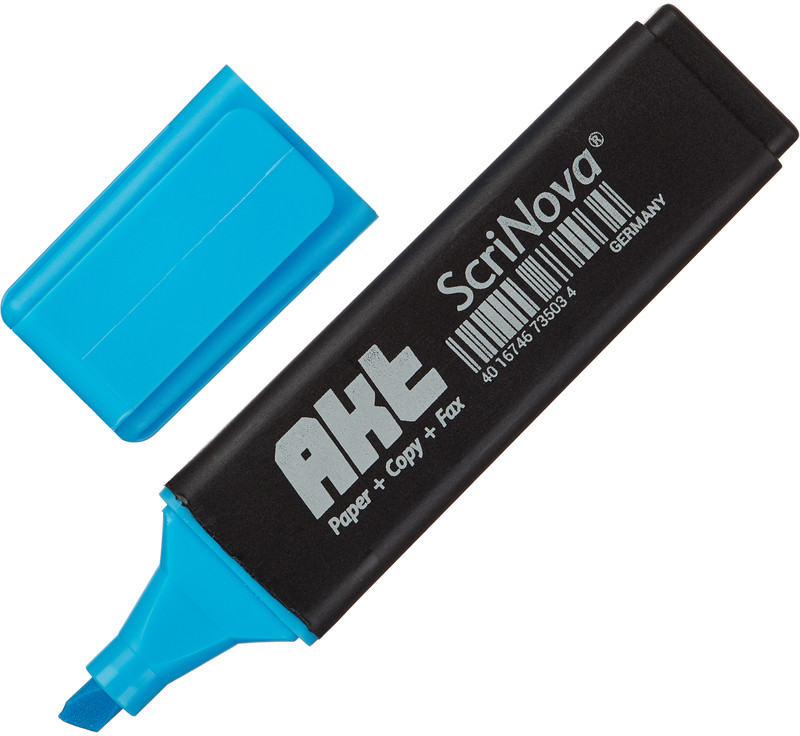 Маркер-текстовыделитель «Akt», синий | ScriNova