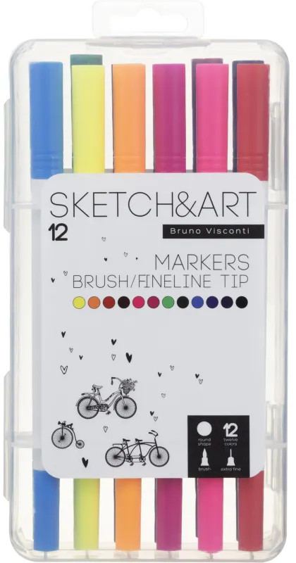 Набор маркеров двусторонних для скетчинга | Sketch & Art