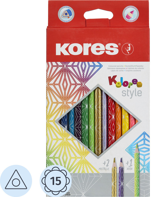 Набор карандашей цветных «Style» | Kolores | Kores