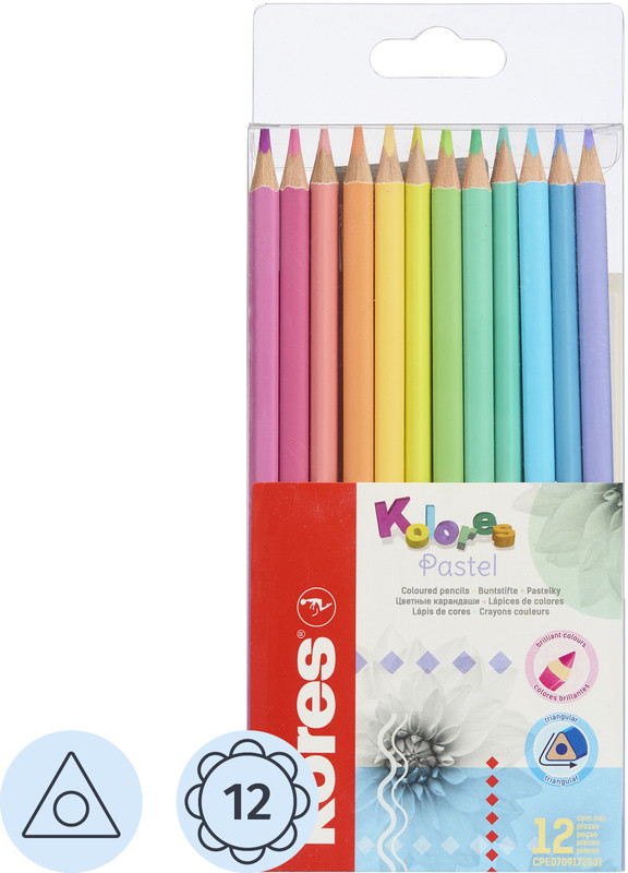 Набор карандашей цветных «Pastel» | Kolores | Kores
