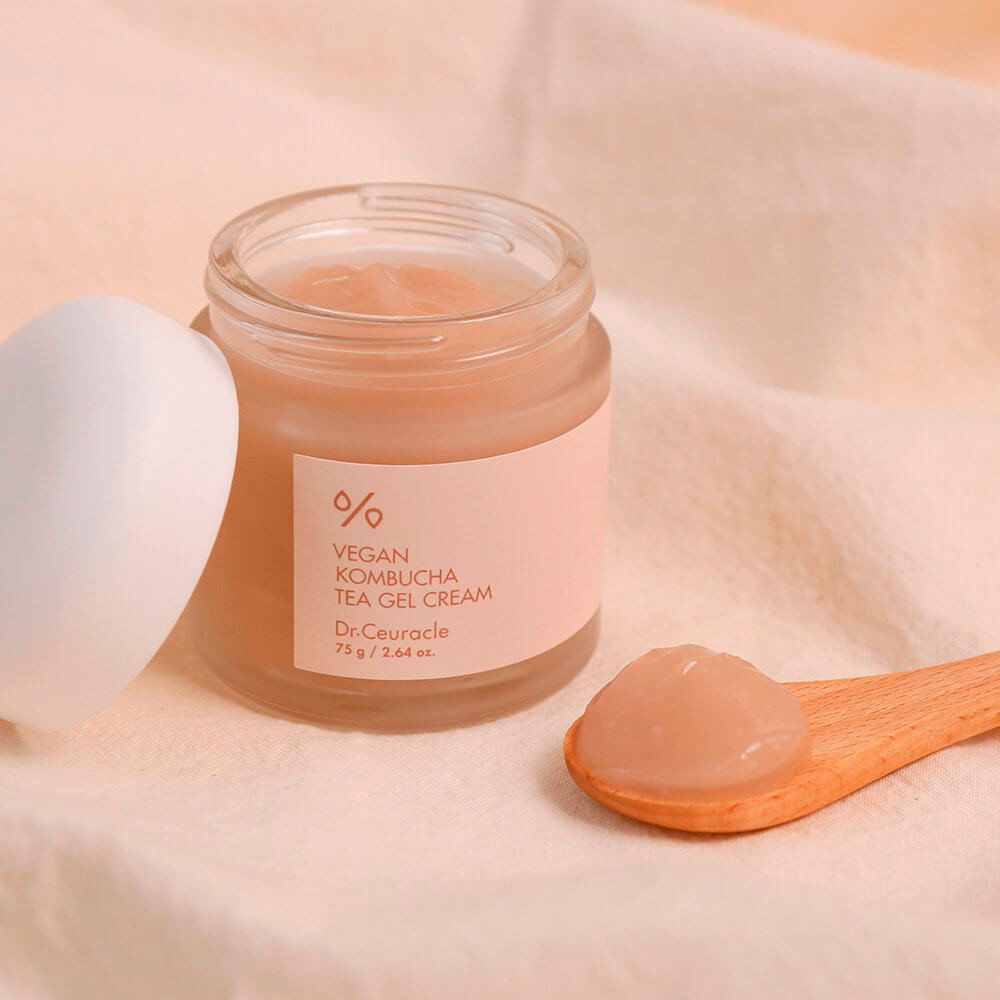 Крем для лица с комбучей увлажняющий веганский «Vegan Kombucha Tea Gel Cream» | Dr.Ceuracle