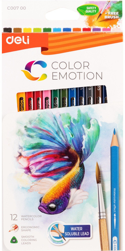 Набор акварельных карандашей «Color Emotion» | DELI
