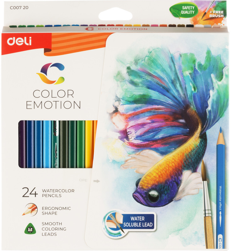 Набор акварельных карандашей «Color Emotion» | DELI