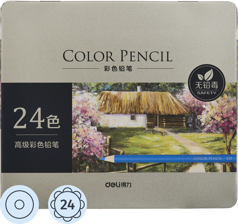 Набор цветных художественных карандашей | DELI
