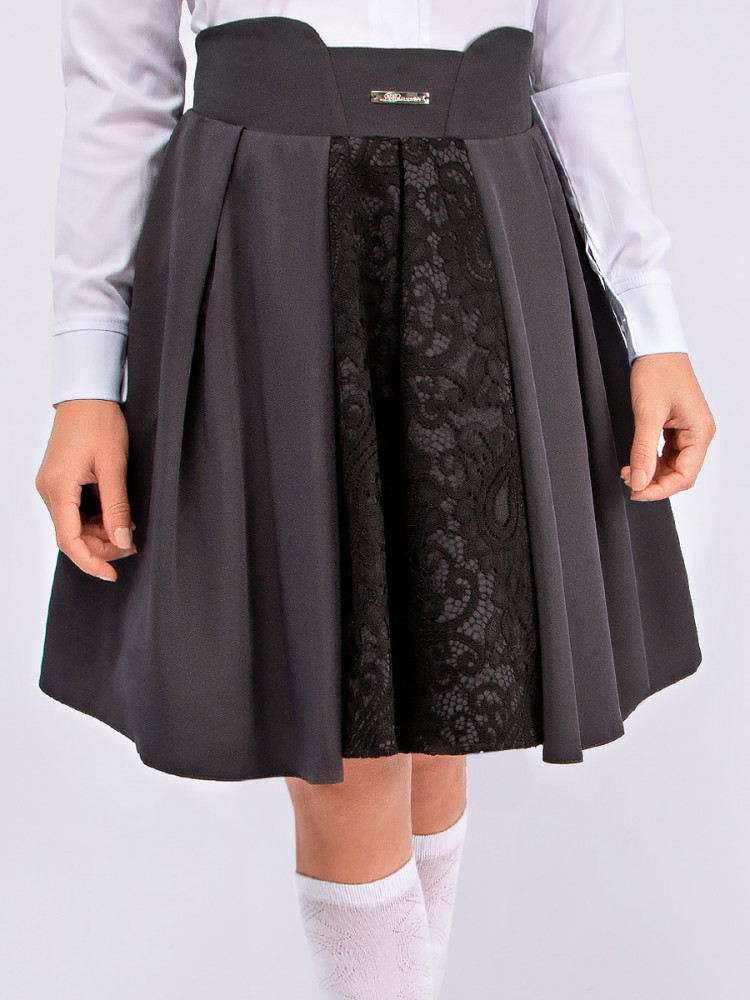 Юбка школьная с подъюбником для девочек | School collection | Соль&Перец