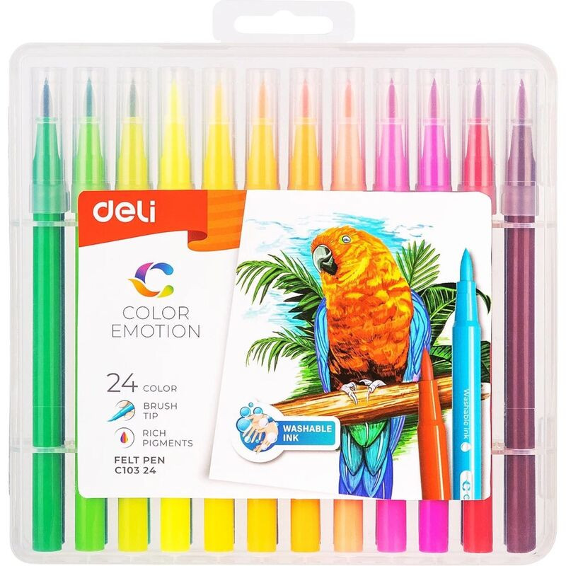 Фломастеры смываемые «Color Emotion» | DELI