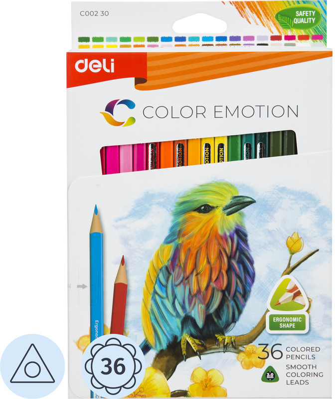 Набор цветных карандашей | Color Emotion | DELI