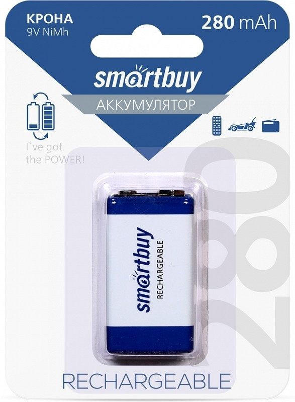 Аккумулятор NiMh SBBR-9V-1B280 | Smartbuy